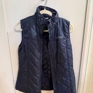 Columbia Navy Fleece-Lined Vest